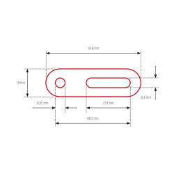 Adaptateur de rétroviseur carénage HIGHSIDER - court