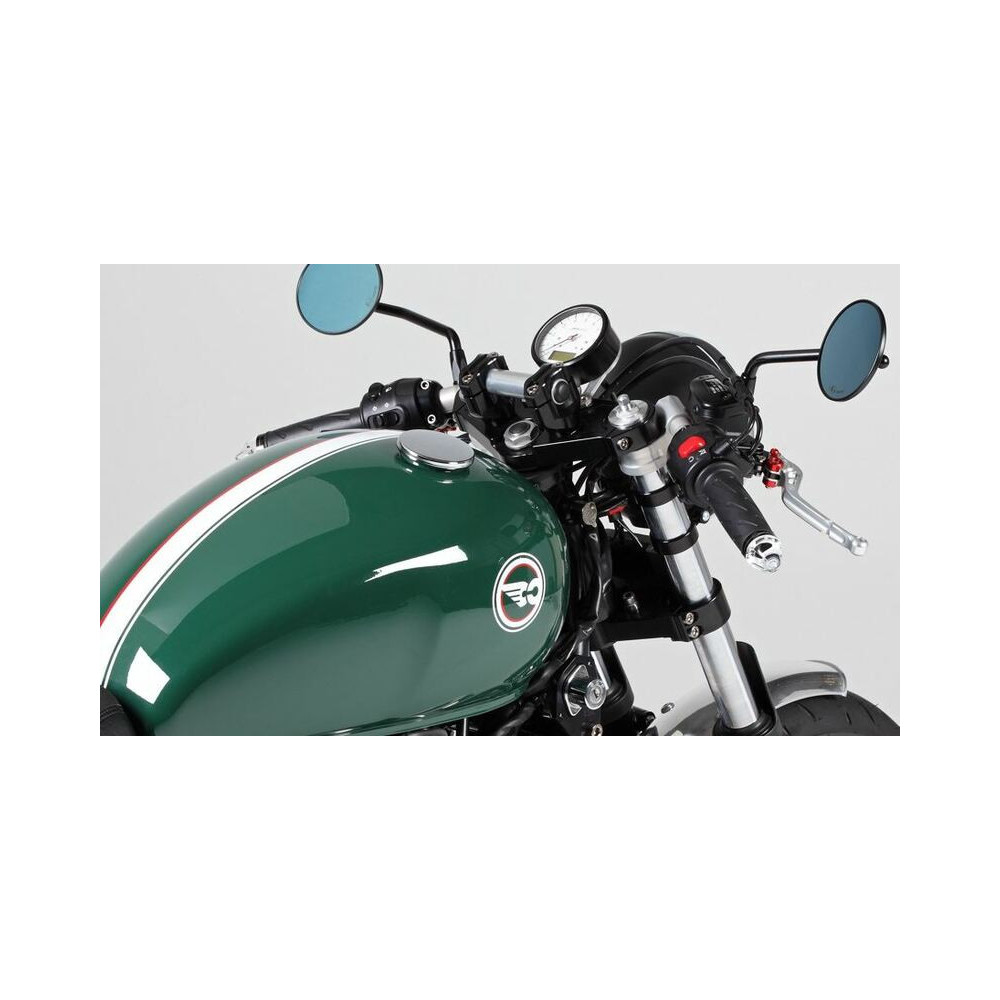 Té de fourche anodisé noir LSL Triumph Compteur électrique Lsl 1 - AVSmoto Racing Parts 