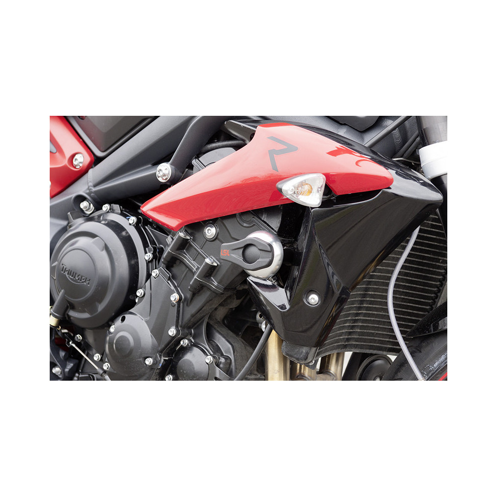 Kit fixation tampon de protection LSL noir Triumph 675 STREET TRIPLE Lsl 1 - AVSmoto Racing Parts 