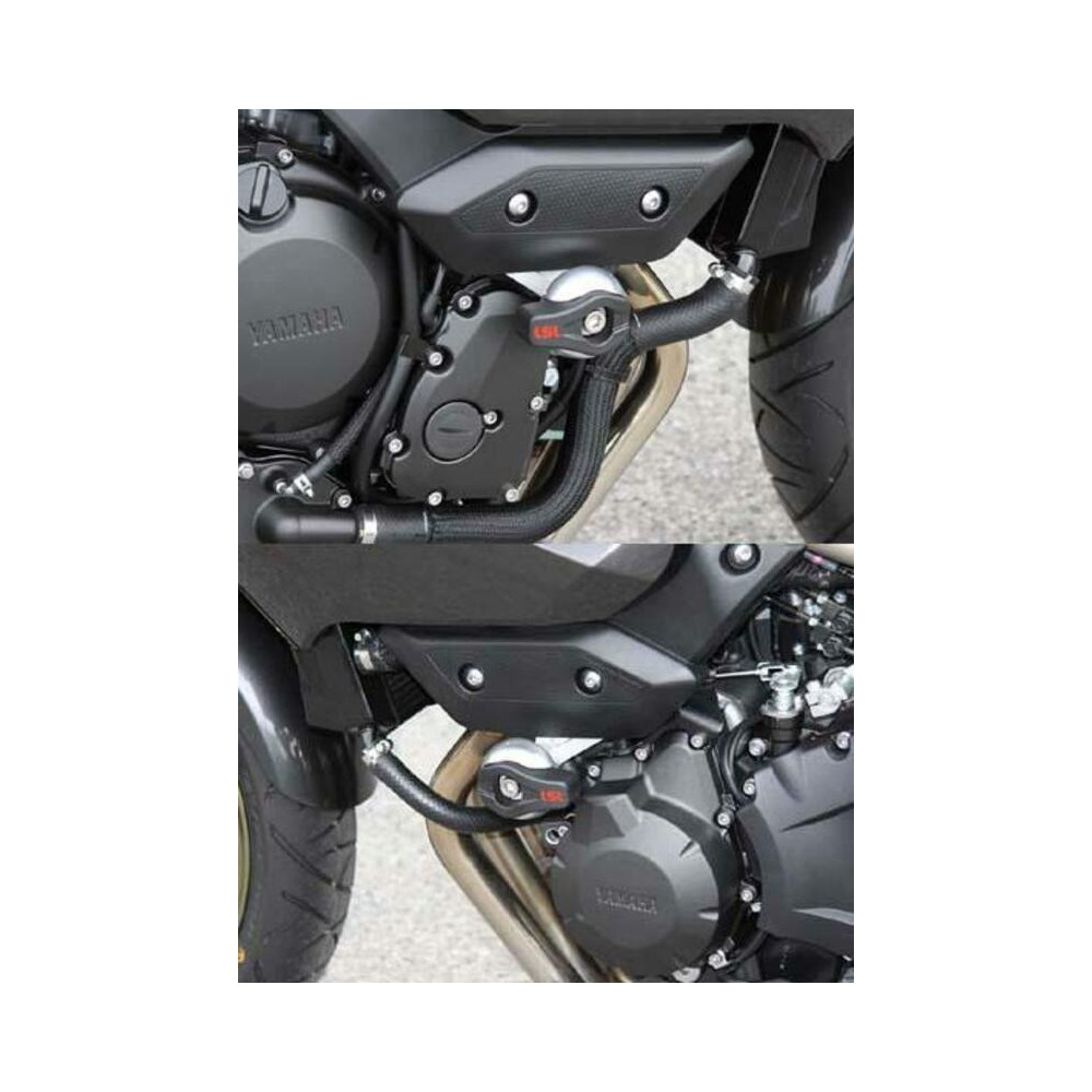 Kit fixation tampon de protection LSL pour YAMAHA XJ6 N, S 2009 Lsl 1 - AVSmoto Racing Parts 