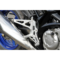 Commandes reculées LSL noir Suzuki SFV650 Gladius Lsl 4 - AVSmoto Racing Parts 