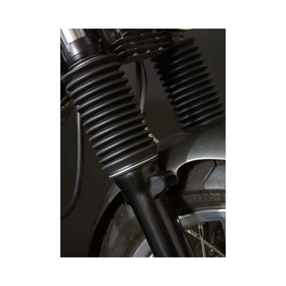 Soufflets de fourche LSL Clubman noir Triumph Bonneville/Thruxton Lsl 1 - AVSmoto Racing Parts 