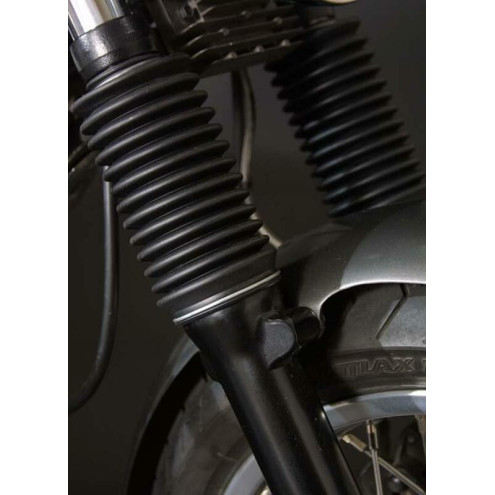 Soufflets de fourche LSL Clubman noir Triumph Bonneville/Thruxton Lsl 1 - AVSmoto Racing Parts 