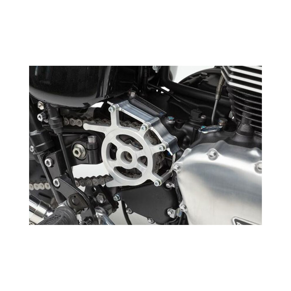 Carter de pignon de sortie boite LSL Clubman noir Triumph Thruxton Lsl 1 - AVSmoto Racing Parts 