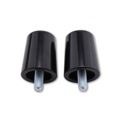 Embouts de guidon SHIN YO alu noir - guidons Kawasaki SHIN YO 2 - AVSmoto Racing Parts 