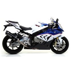 Echappement Arrow Race Tech aluminium noir embout carbone, BMW S 1000 RR 15-16