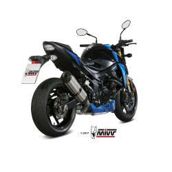 Silencieux MIVV Suono inox/casquette carbone Suzuki GSX-S750