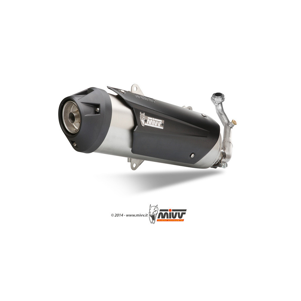 Ligne complète MIVV Urban - Inox Aprilia 300 SR MAX 300 12-16 / Gilera 125/200 Runner- 300 Nexus