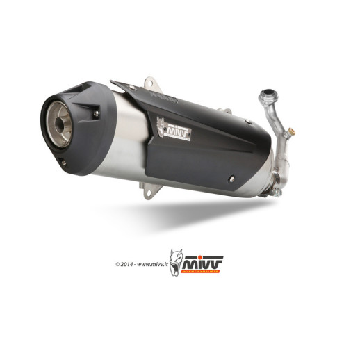 Ligne complète MIVV Urban - Inox Aprilia 300 SR MAX 300 12-16 / Gilera 125/200 Runner- 300 Nexus