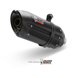 Silencieux MIVV Suono Steel Black embout carbone Honda 700 Integra / NC700S/X 12-14 / 750 Integra / NC750S/X 14-15