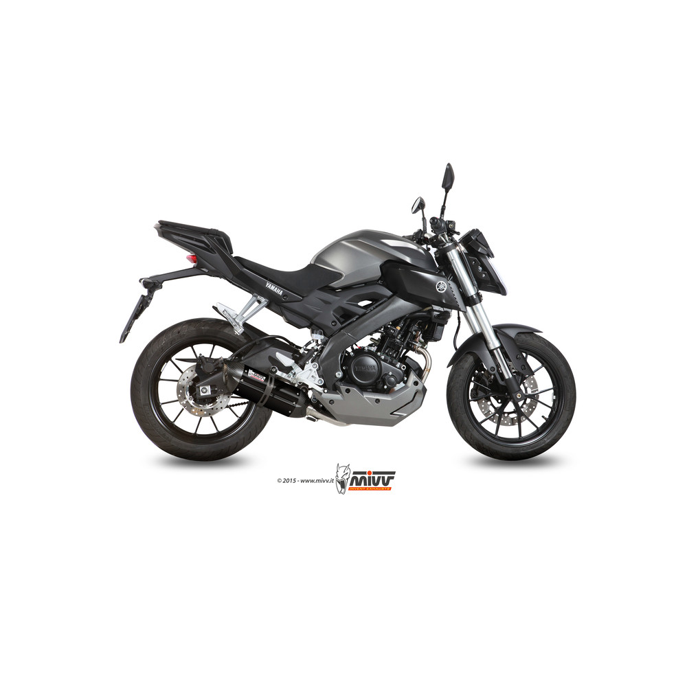 Ligne complète MIVV Suono inox noir - Yamaha MT-125 15-19 / YZF 125 R 14-18