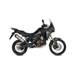 Silencieux MIVV Oval - Titane embout carbone Honda CRF1000L Africa Twin 16-19