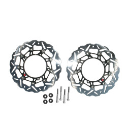 Kit Disque de frein Oversize BRAKING SK2 Racing Wave flottant - 320 OKWK04