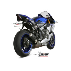 Silencieux MIVV MK3 Carbone embout inox Yamaha YZF R1 15-23