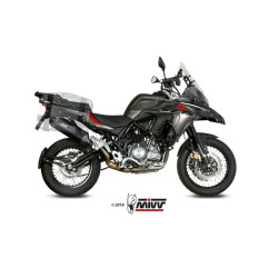 Silencieux MIVV Speed Edge- Inox noir embout carbone Benelli TRK 502X 18-23