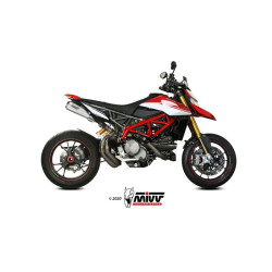 Silencieux double MIVV X-M1 - titane embout inox Ducati Hypermotard 950/SP/RV2 19-23