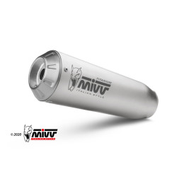 Silencieux double MIVV X-M1 - titane embout inox Ducati Hypermotard 950/SP/RV2 19-23