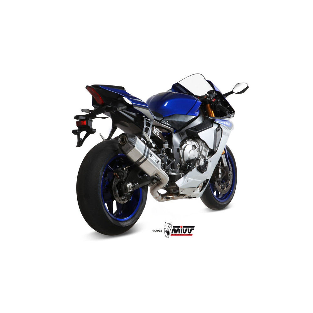 Ligne complète MIVV Speed Edge inox/carbone - Yamaha YZF R1