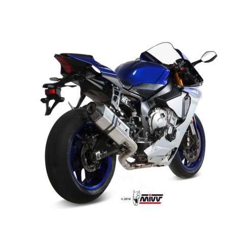 Ligne complète MIVV Speed Edge inox/carbone - Yamaha YZF R1