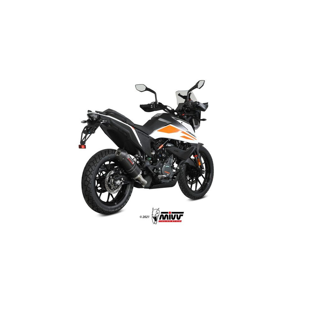 Silencieux MIVV Oval carbone - KTM 390 Adventure