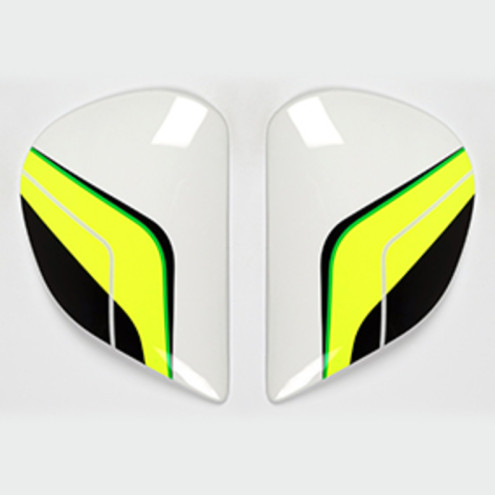 Plaques pivot ARAI Super AdSis J (LRS) Flow Green pour casques Axces II