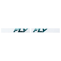 Masque FLY RACING Zone Elite blanc/teal - écran teal/bleu ciel