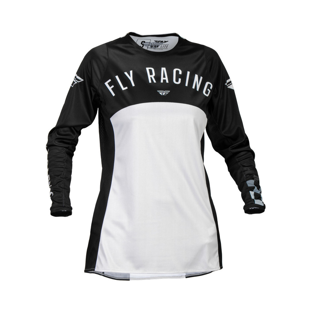 Maillot femme FLY RACING Lite - noir/gris clair