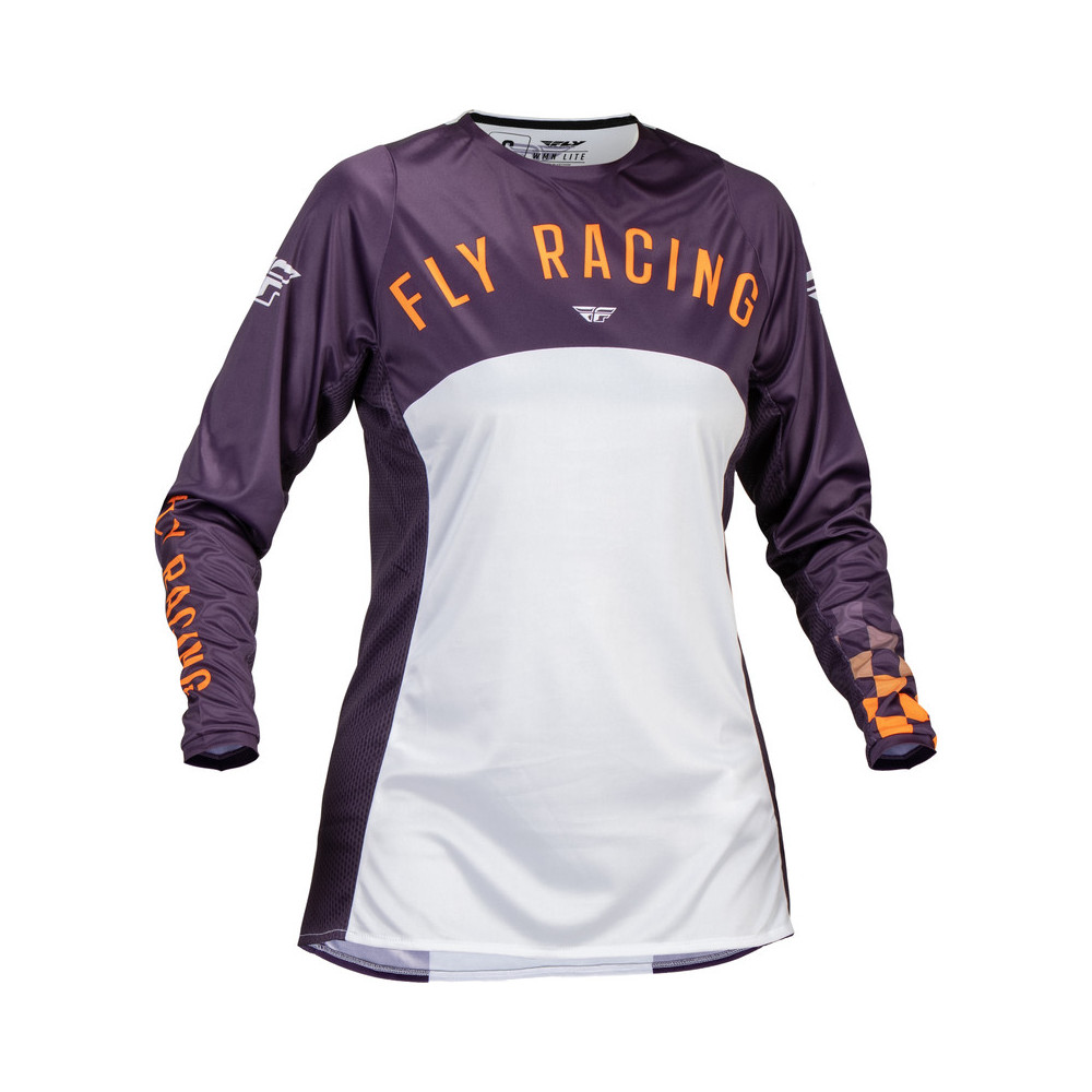 Maillot femme FLY RACING Lite - Deep Purple/blanc/Neon Coral