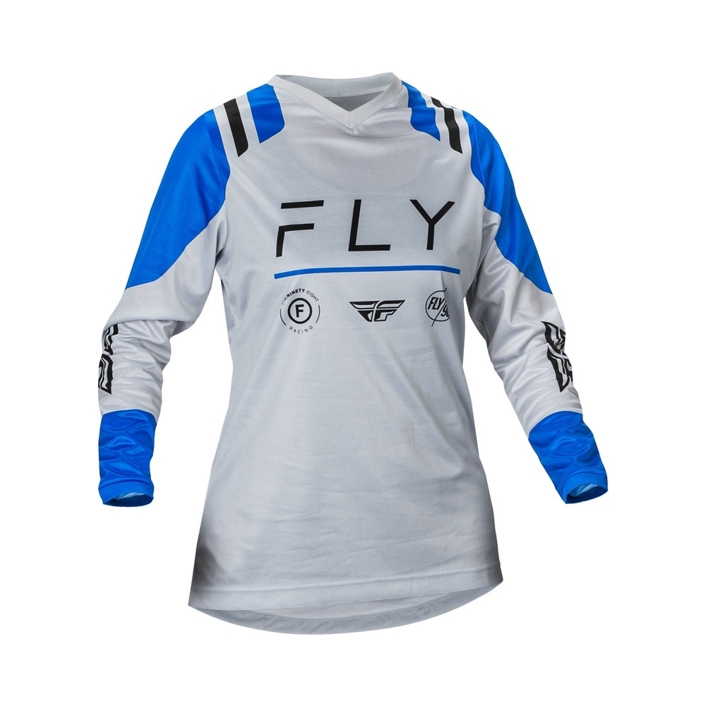 Maillot femme FLY RACING F-16 - Arctic Grey/bleu