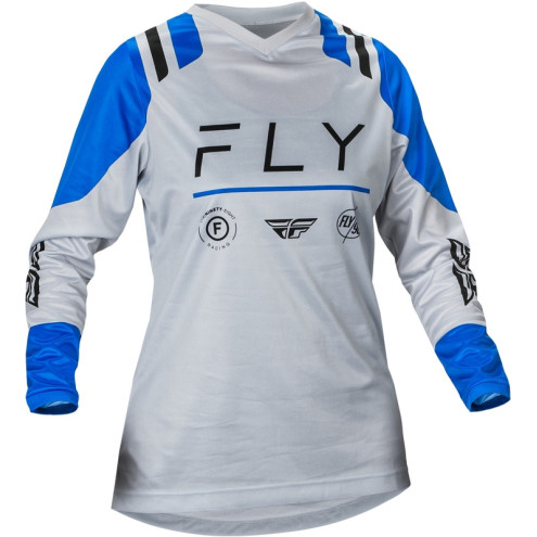 Maillot femme FLY RACING F-16 - Arctic Grey/bleu