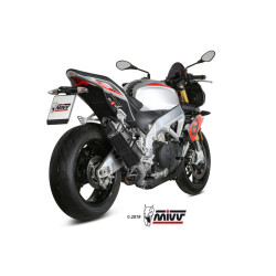 Silencieux MIVV Speed Edge Inox noir/carbone - Aprilia Tuono V4 1100 18-20