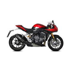 Silencieux MIVV SR-1 noir embout carbone - TRIUMPH SPEED TRIPLE 1200 RS / RR