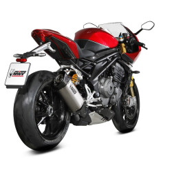 Silencieux MIVV SR-1 titane embout carbone - TRIUMPH SPEED TRIPLE 1200 RS / RR