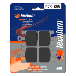 Plaquettes de frein TECNIUM Racing métal fritté carbone - MCR288