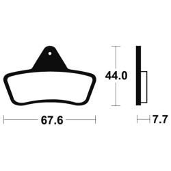 Plaquettes de frein TECNIUM MX/Quad métal fritté - MOA258