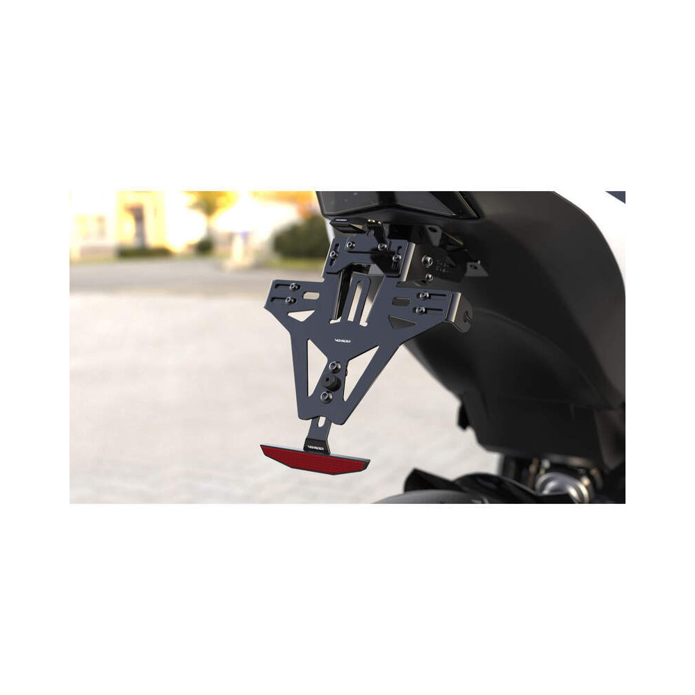 Support de plaque HIGHSIDER Akron-RS Pro avec éclairage de plaque HIGHSIDER 1 - AVSmoto Racing Parts 