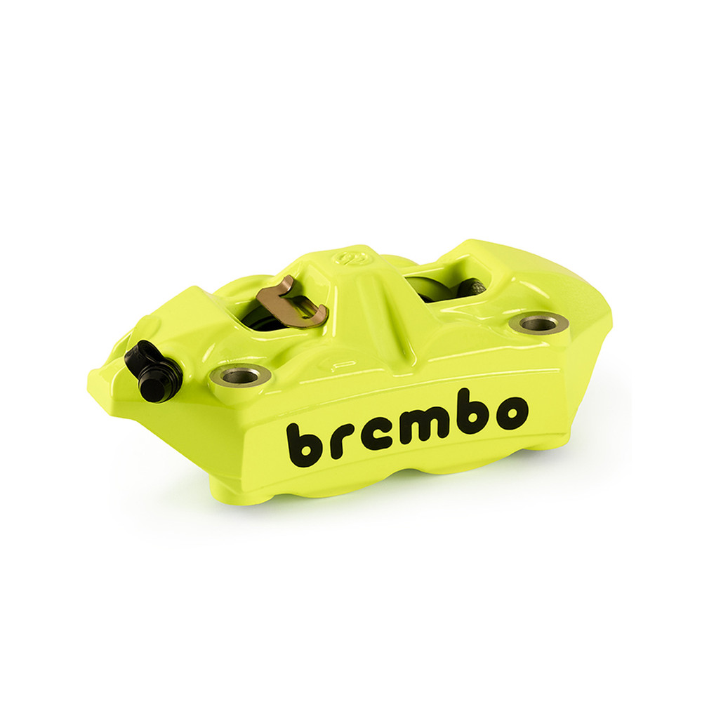 Étrier de frein avant gauche BREMBO UPGRADE M4 ø34mm - jaune fluo