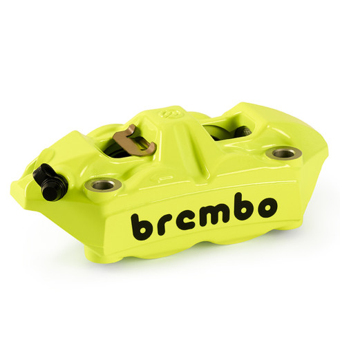 Étrier de frein avant gauche BREMBO UPGRADE M4 ø34mm - jaune fluo