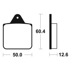 Plaquettes de frein TECNIUM MX/Quad métal fritté - MOA256