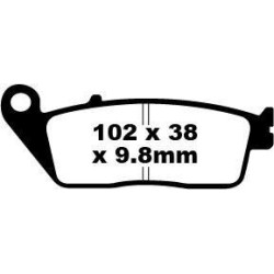 Plaquettes de frein EBC organique SFA series
