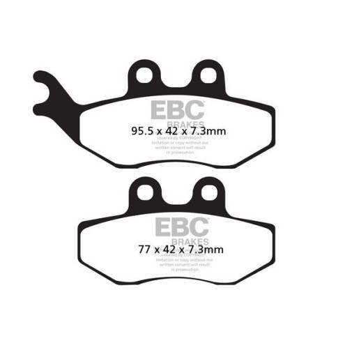 Plaquettes de frein EBC carbone série