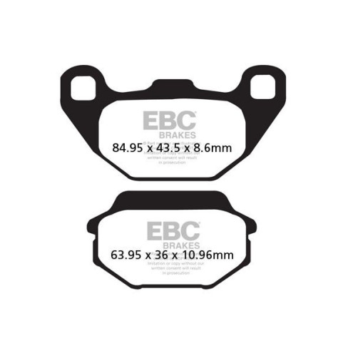 Plaquettes de frein EBC carbone série