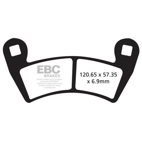 Plaquettes de frein EBC carbone série Off-road