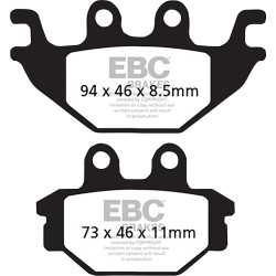 Plaquettes de frein EBC carbone série