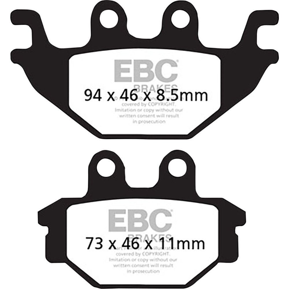 Plaquettes de frein EBC carbone série