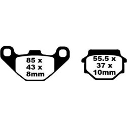 Plaquettes de frein EBC métal fritté FA-HH Series