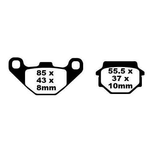 Plaquettes de frein EBC métal fritté FA-HH Series