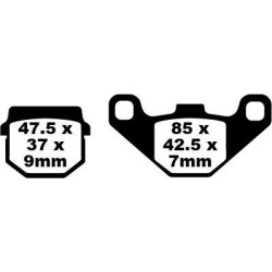 Plaquettes de frein EBC métal fritté FA-HH Series