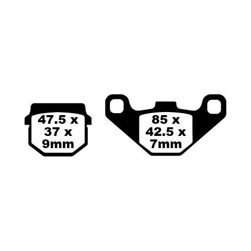 Plaquettes de frein EBC métal fritté FA-HH Series