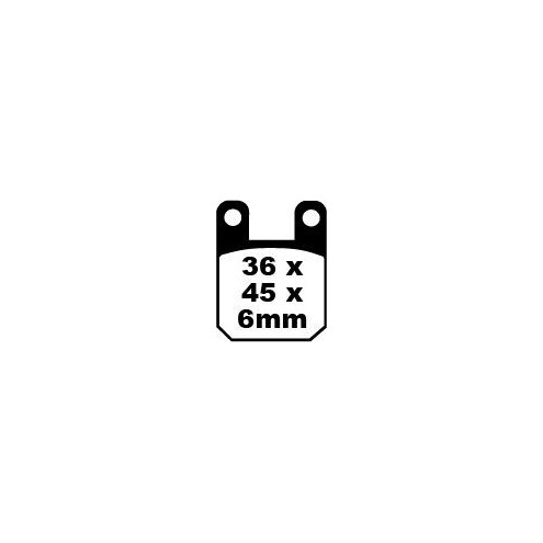 Plaquettes de frein EBC métal fritté SFA-HH Series